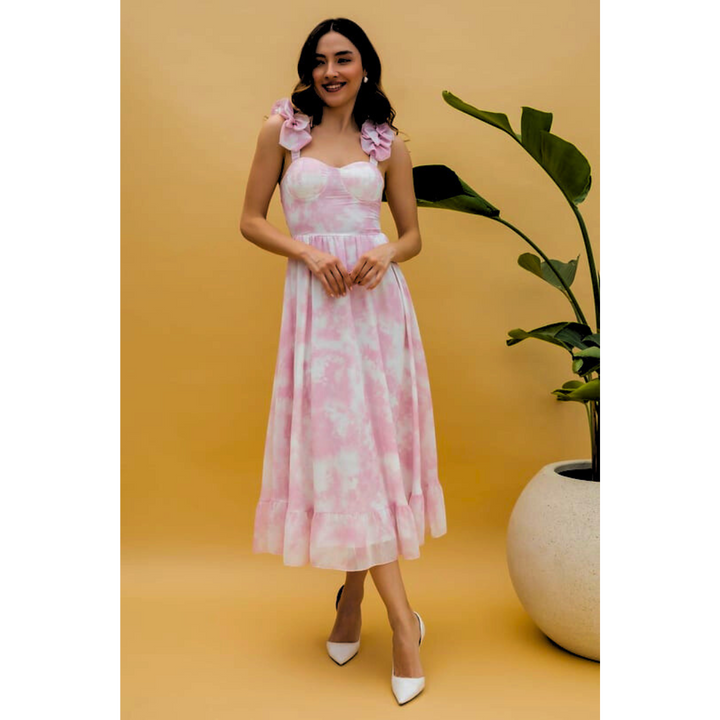 Lovia - Ruffled Midi Dress