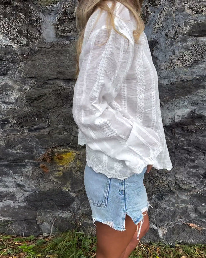 Miralyn - Button-Up Polo Shirt