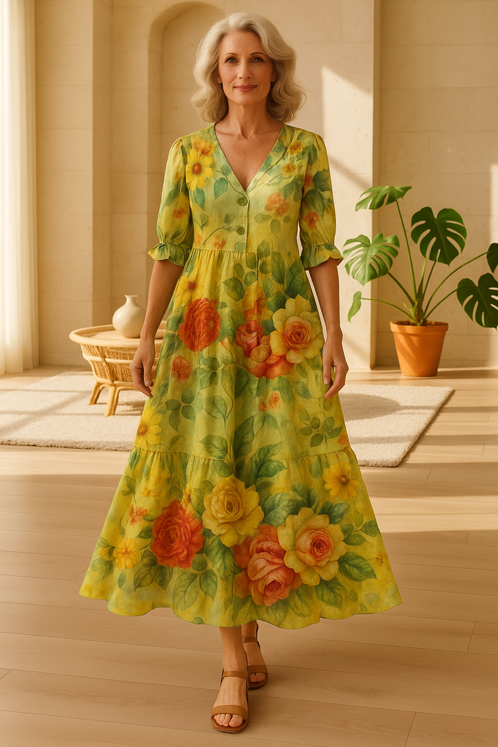 Luna | Vintage Floral Dress