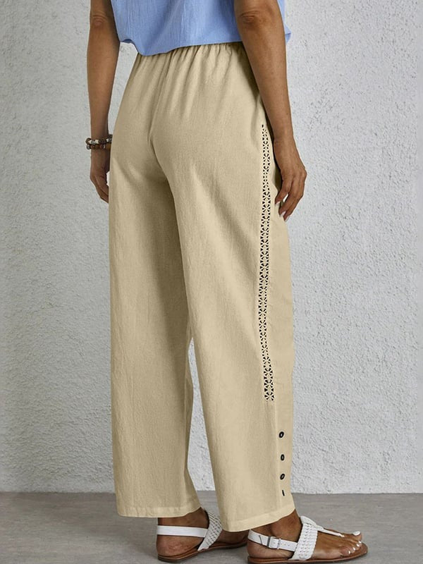 Shania - Relaxed Buttoned Pants