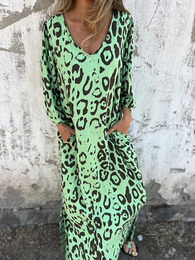 Jessa - Leopard Maxi Dress