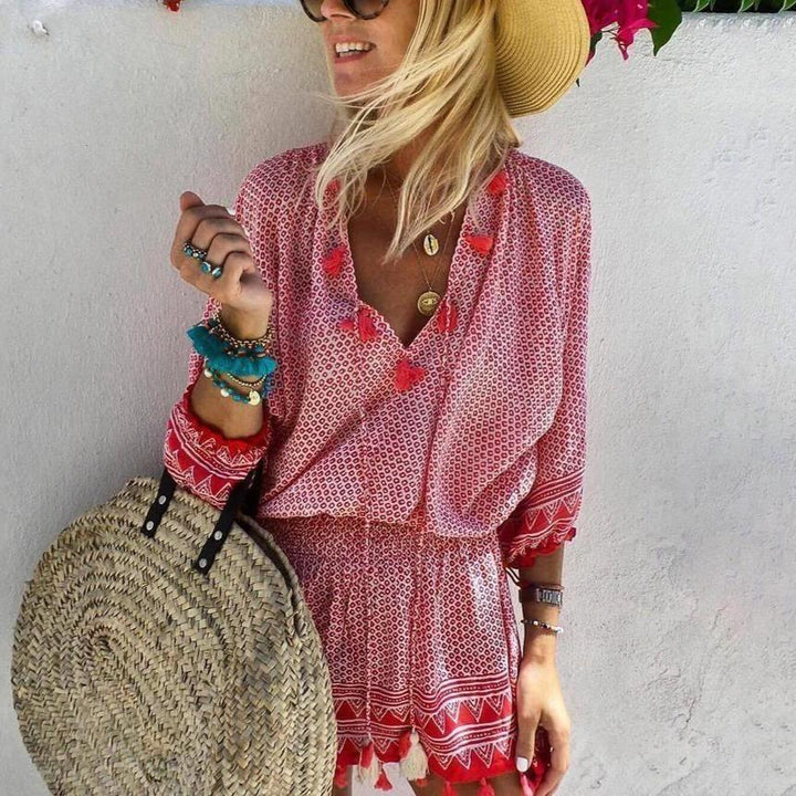 Soleil - Boho Tassel Jumpsuit